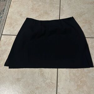 Black mini skirt